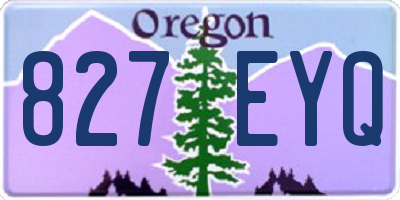 OR license plate 827EYQ