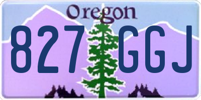 OR license plate 827GGJ