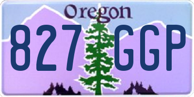 OR license plate 827GGP