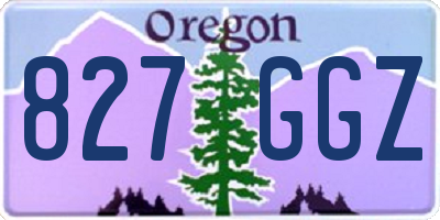 OR license plate 827GGZ