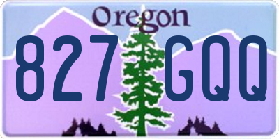 OR license plate 827GQQ