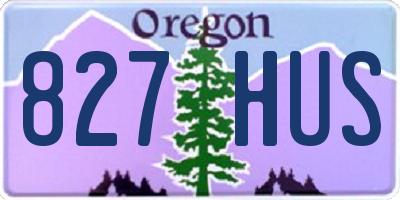 OR license plate 827HUS