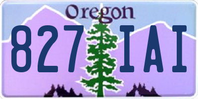 OR license plate 827IAI