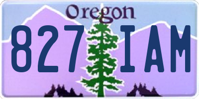 OR license plate 827IAM