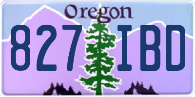OR license plate 827IBD