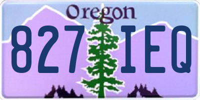 OR license plate 827IEQ