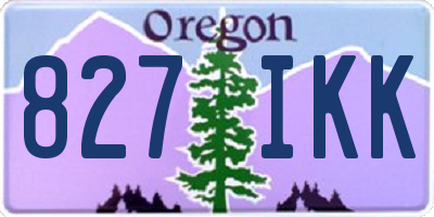 OR license plate 827IKK