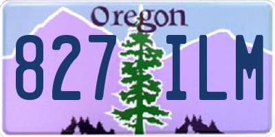 OR license plate 827ILM