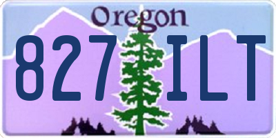OR license plate 827ILT