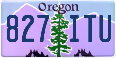 OR license plate 827ITU