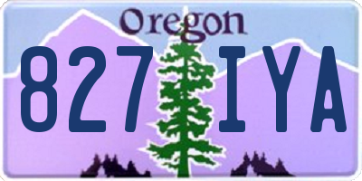 OR license plate 827IYA