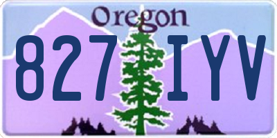 OR license plate 827IYV