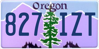 OR license plate 827IZT