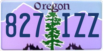 OR license plate 827IZZ