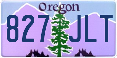 OR license plate 827JLT