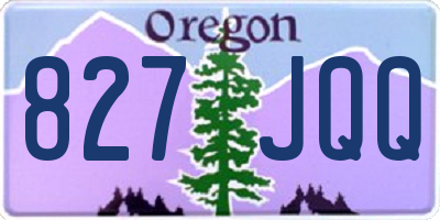 OR license plate 827JQQ