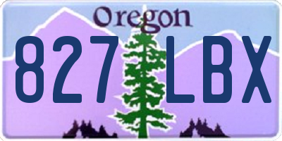 OR license plate 827LBX