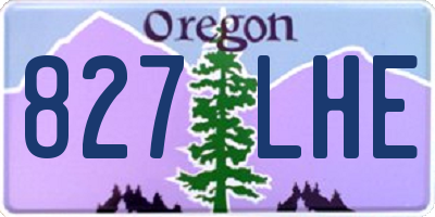 OR license plate 827LHE