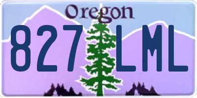 OR license plate 827LML