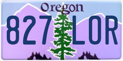 OR license plate 827LOR