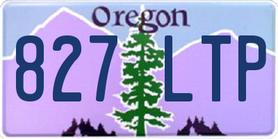 OR license plate 827LTP