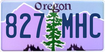 OR license plate 827MHC
