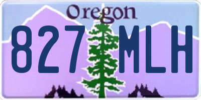 OR license plate 827MLH