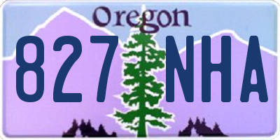 OR license plate 827NHA