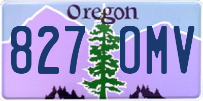 OR license plate 827OMV