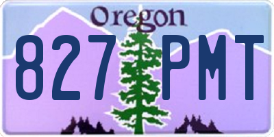 OR license plate 827PMT