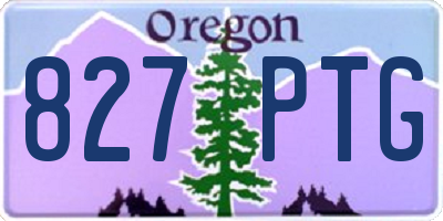 OR license plate 827PTG