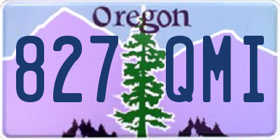 OR license plate 827QMI