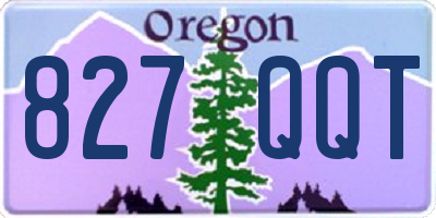 OR license plate 827QQT