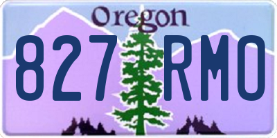 OR license plate 827RMO