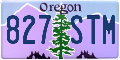 OR license plate 827STM