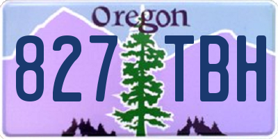 OR license plate 827TBH