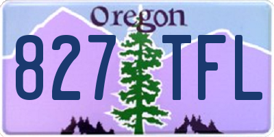 OR license plate 827TFL