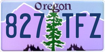 OR license plate 827TFZ