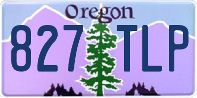 OR license plate 827TLP