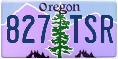 OR license plate 827TSR