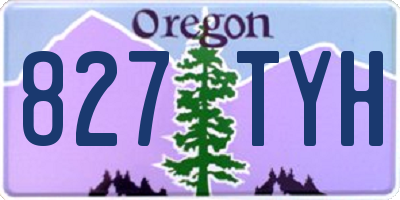 OR license plate 827TYH
