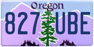 OR license plate 827UBE