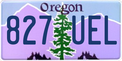 OR license plate 827UEL