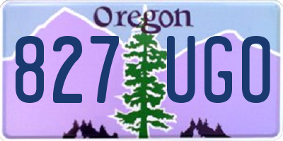 OR license plate 827UGO
