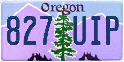 OR license plate 827UIP
