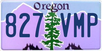 OR license plate 827VMP