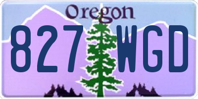 OR license plate 827WGD