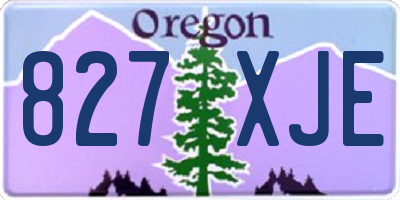 OR license plate 827XJE