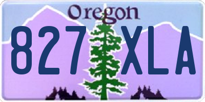 OR license plate 827XLA