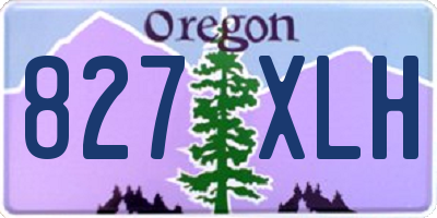 OR license plate 827XLH
